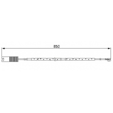 WI0593 BREMSI Сигнализатор, износ тормозных колодок