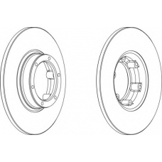 DDF016-1 FERODO Тормозной диск