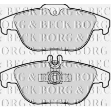 BBP2062 BORG & BECK Комплект тормозных колодок, дисковый тормоз