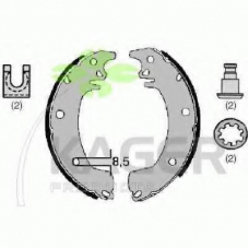 34-0058 KAGER Комплект тормозных колодок