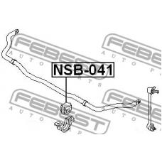 NSB-041 FEBEST Опора, стабилизатор