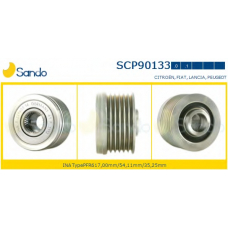SCP90133.0 SANDO Ременный шкив, генератор