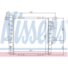 62060 NISSENS Радиатор, охлаждение двигателя