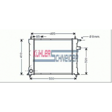 2703301 KUHLER SCHNEIDER Радиатор, охлаждение двигател