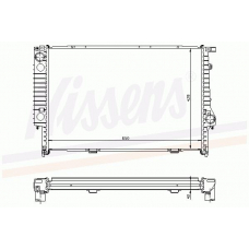 60693A NISSENS Радиатор, охлаждение двигателя
