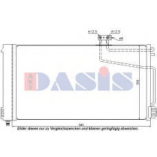 122029N AKS DASIS Конденсатор, кондиционер