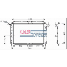 5200801 KUHLER SCHNEIDER Радиатор, охлаждение двигател