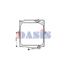 280110N AKS DASIS Радиатор, охлаждение двигателя