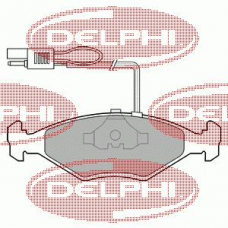 LP604 DELPHI Комплект тормозных колодок, дисковый тормоз