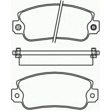 2095006 TEXTAR Комплект тормозных колодок, дисковый тормоз