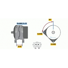 0 123 320 027 BOSCH Генератор