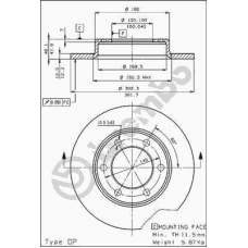 08.4504.10 BREMBO Тормозной диск