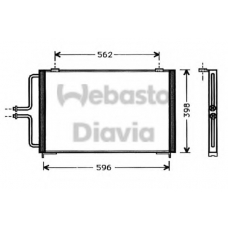 82D0225362A WEBASTO Конденсатор, кондиционер