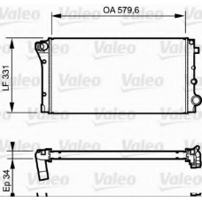 734932 VALEO Радиатор, охлаждение двигателя