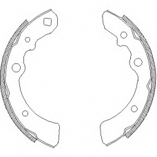 Z4319.00 WOKING Комплект тормозных колодок