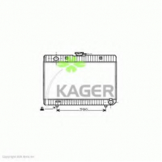 31-3541 KAGER Радиатор, охлаждение двигателя
