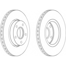 DDF618-1 FERODO Тормозной диск