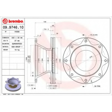 09.9746.10 BREMBO Тормозной диск