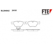 BL2040A2 FTE Комплект тормозных колодок, дисковый тормоз
