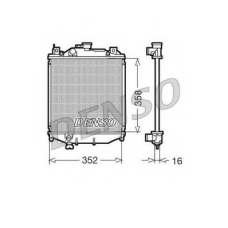 DRM47005 DENSO Радиатор, охлаждение двигателя