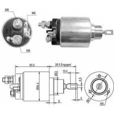 940113050365 MAGNETI MARELLI Тяговое реле, стартер