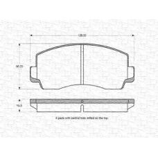 363702160935 MAGNETI MARELLI Комплект тормозных колодок, дисковый тормоз