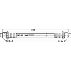 FBH7102 FIRST LINE Тормозной шланг