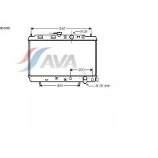 HD2050 AVA Радиатор, охлаждение двигателя