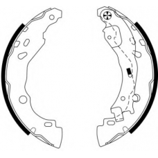 8DB 355 002-751 HELLA Комплект тормозных колодок
