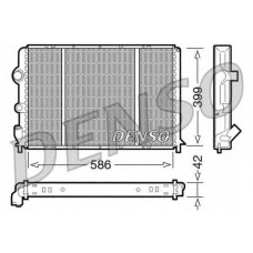 DRM23051 DENSO Радиатор, охлаждение двигателя