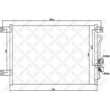 10-45580-SX STELLOX Конденсатор, кондиционер