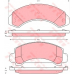 GDB1242 TRW Комплект тормозных колодок, дисковый тормоз