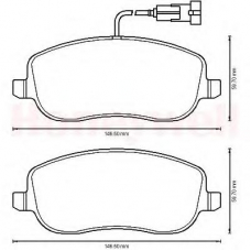 573217B BENDIX Комплект тормозных колодок, дисковый тормоз