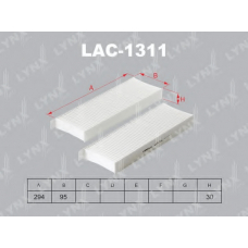 LAC1311 LYNX Фильтр салона (комплект 2 шт.)