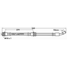 FBH7162 FIRST LINE Тормозной шланг