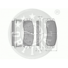 10191 OPTIMAL Комплект тормозных колодок, дисковый тормоз
