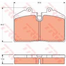 GDB7580 TRW Комплект тормозных колодок, дисковый тормоз