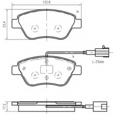 K401701 Vema Комплект тормозных колодок, дисковый тормоз