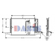 092016N AKS DASIS Конденсатор, кондиционер