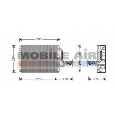 5800V016 VAN WEZEL Испаритель, кондиционер