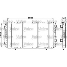 732914 VALEO Радиатор, охлаждение двигателя