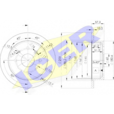 78BD6028-2 ICER Тормозной диск