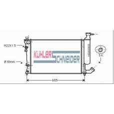 1500031 KUHLER SCHNEIDER Радиатор, охлаждение двигател