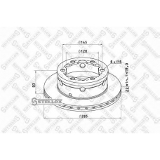 85-00721-SX STELLOX Тормозной диск