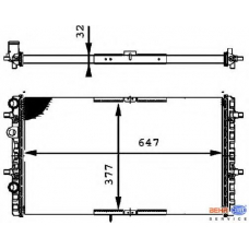 8MK 376 716-324 HELLA Радиатор, охлаждение двигателя