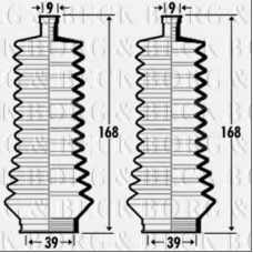 BSG3358 BORG & BECK Пыльник, рулевое управление