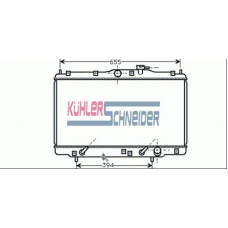 0108601 KUHLER SCHNEIDER Радиатор, охлаждение двигател