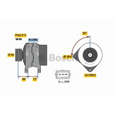 0 986 049 430 BOSCH Генератор