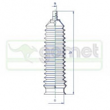 T498210 GOMET Пыльник, рулевое управление