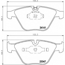 8DB 355 012-321 HELLA Комплект тормозных колодок, дисковый тормоз